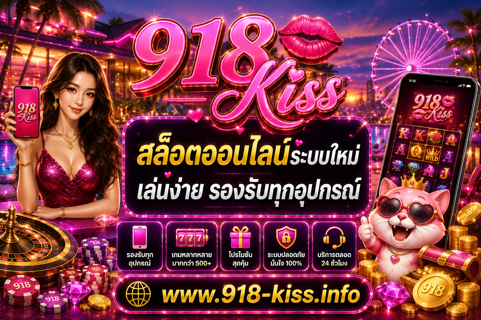 918kiss สล็อตออนไลน์ระบบใหม่ เล่นง่าย รองรับทุกอุปกรณ์